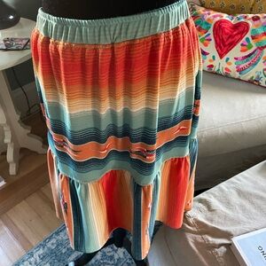 Double D Ranchwear Serape Skirt Sz L